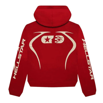 Hellstar Sport Hoodie Red - Afewvibe