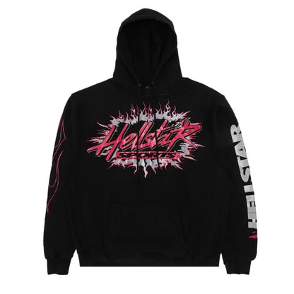 Hellstar Sports Future Flame Hoodie Black - Afewvibe