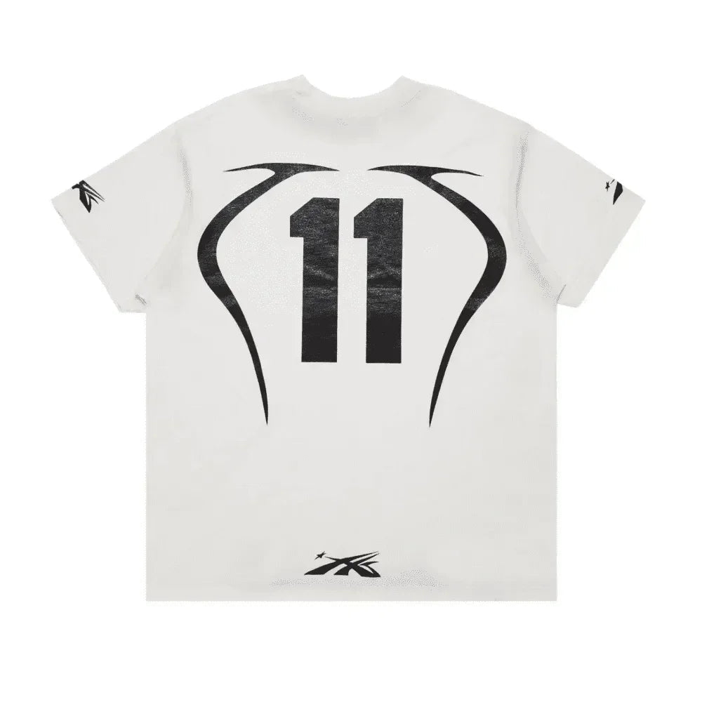 Hellstar Warm Up T-Shirt White - Afewvibe
