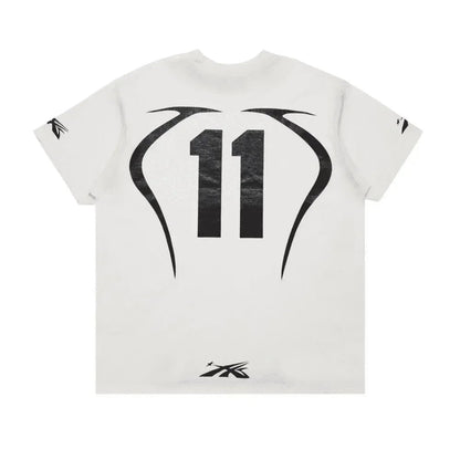 Hellstar Warm Up T-Shirt White - Afewvibe