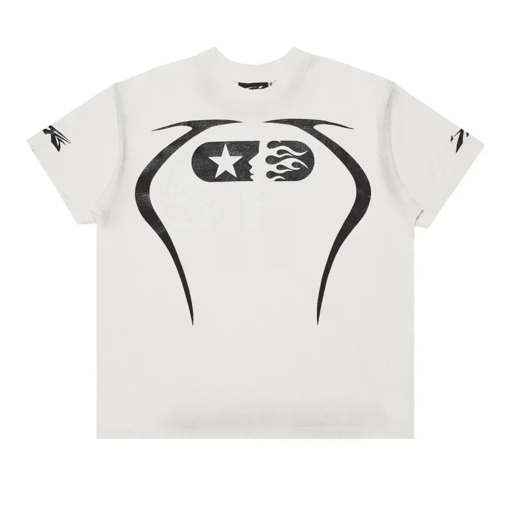 Hellstar Warm Up T-Shirt White - Afewvibe