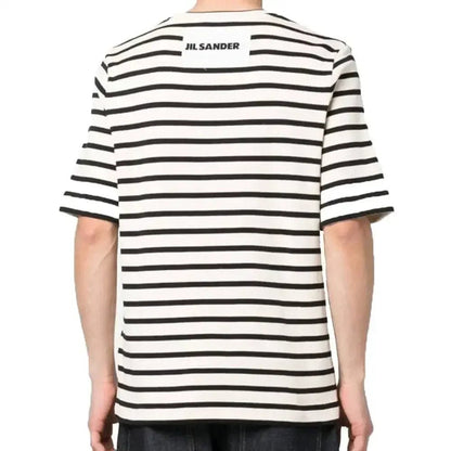 Jil Sander Stripe Print T-Shirt - Afewvibe