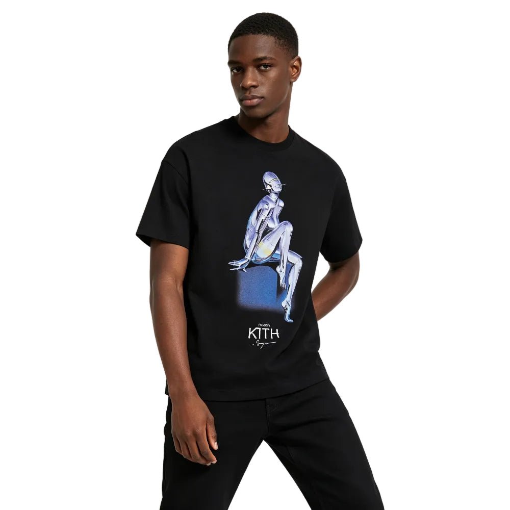 Kith For Nanzuka Gallery Sorayama Model A Stitch Tee Black - Afewvibe