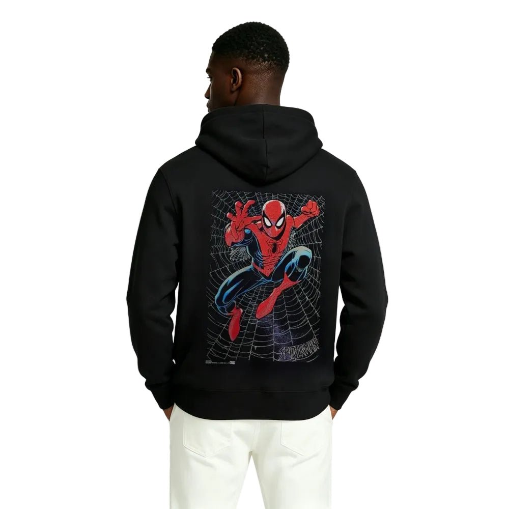 Kith For Spider - Man Web Logo Hoodie Black - Afewvibe