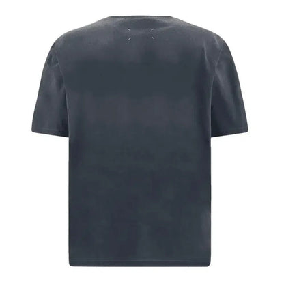Maison Margiela Logo Heavy Jersey T-Shirt Blue - Afewvibe