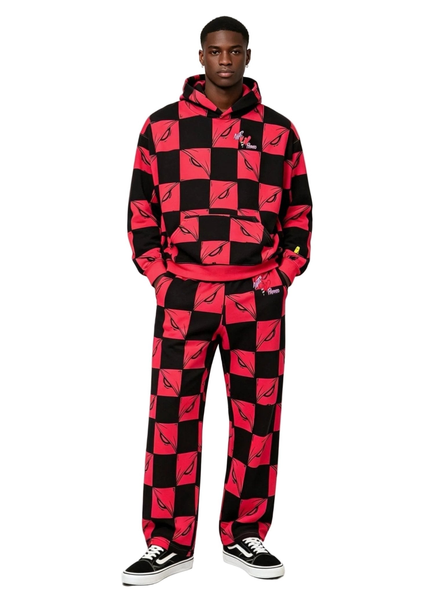 Matty Boy Anti Promo 99 Eyez Hoodie Black Red - Afewvibe