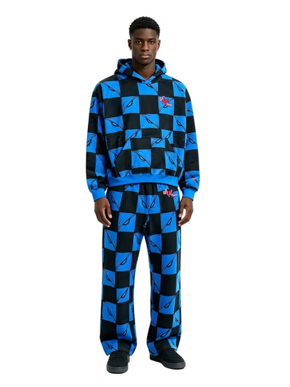 Matty Boy Anti Promo 99 Eyez Sweatpants Black Blue - Afewvibe
