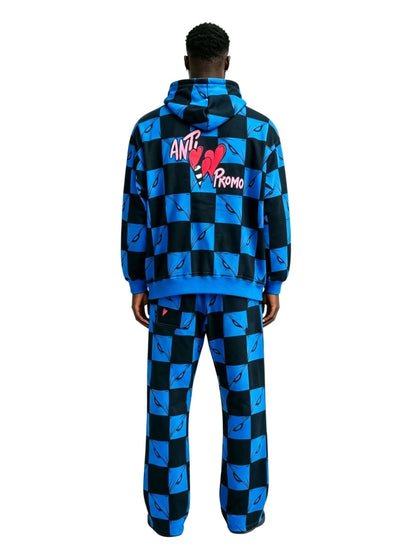 Matty Boy Anti Promo 99 Eyez Sweatpants Black Blue - Afewvibe