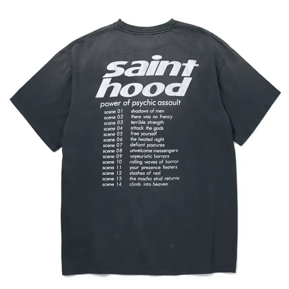 Neighborhood x Saint Michael Saint Hood Bike T-Shirt Vintage Black - Afewvibe