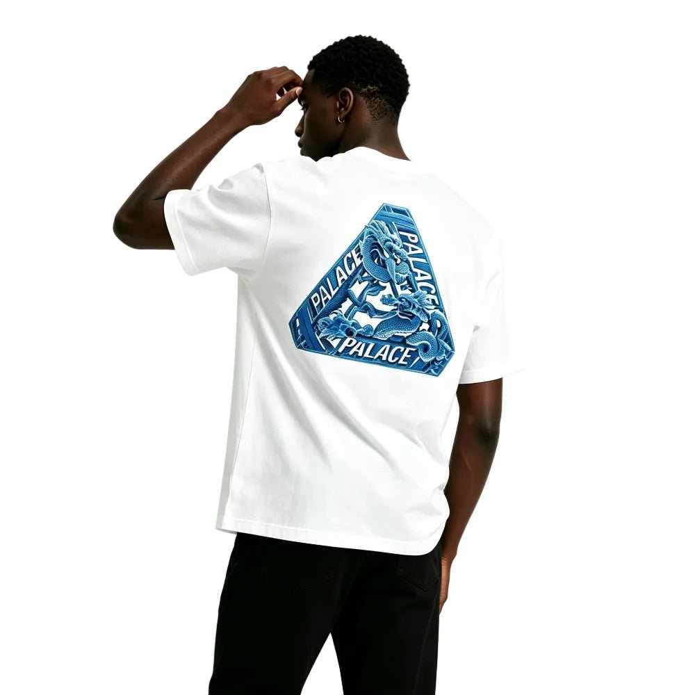 Palace Hong Kong Exclusive Dragon Tri - Ferg T-shirt White - Afewvibe