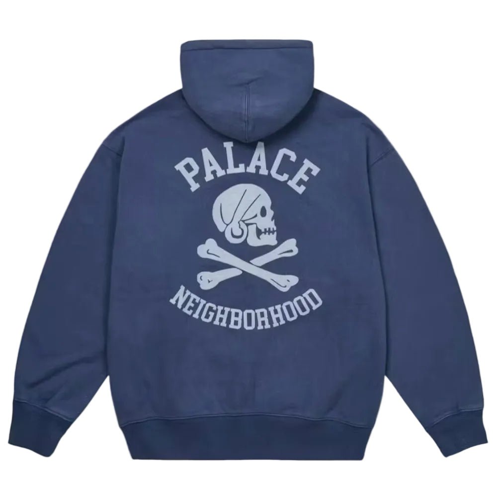 Palace x Neighborhood Skull Zip Hood Navy - Afewvibe