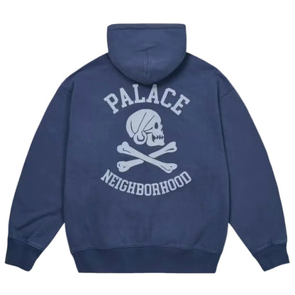 Palace x Neighborhood Skull Zip Hood Navy - Afewvibe