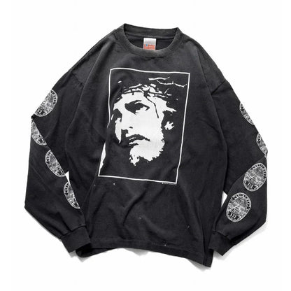 SAINT Mxxxxxx LS TEE / LOVE SAINT BLACK - Afewvibe