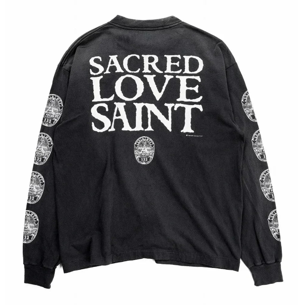 SAINT Mxxxxxx LS TEE / LOVE SAINT BLACK - Afewvibe