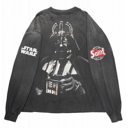 SAINT Mxxxxxx STAR WARS LS TEE /DARTHVADER BLACK - Afewvibe