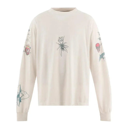 SAINT Mxxxxxx x Dr. Woo Tattoo Long - Sleeve Tee White - Afewvibe