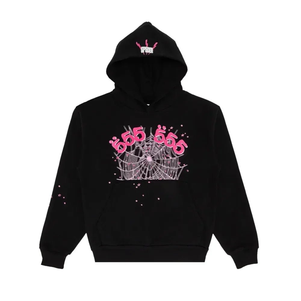 Sp5der Angel Number Hoodie Black - Afewvibe