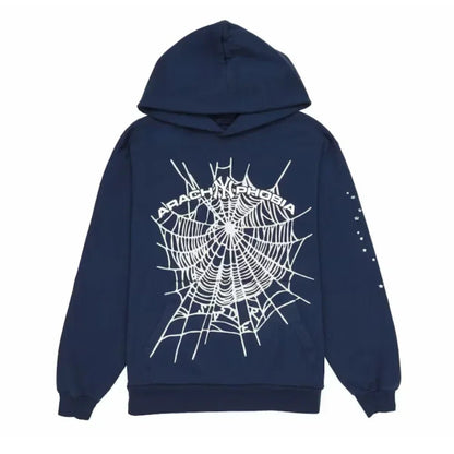 Sp5der Arach NY Phobia Hoodie Navy - Afewvibe