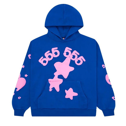 Sp5der Beluga Hoodie Blue - Afewvibe