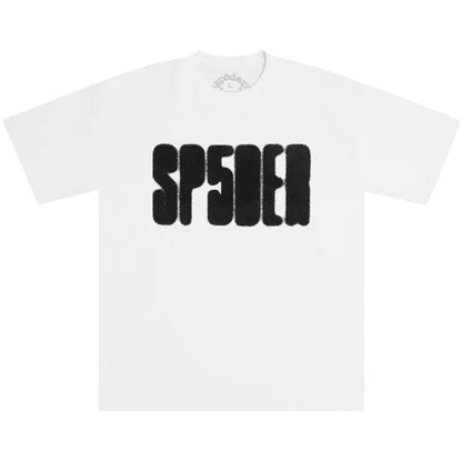 Sp5der Focused Logo Tee White - Afewvibe