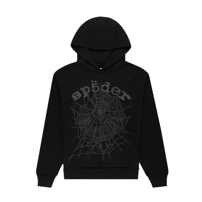 Sp5der Phantom Web Hoodie Black - Afewvibe