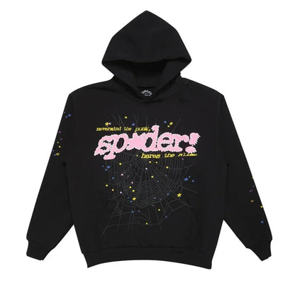 Sp5der P*nk V2 Hoodie Black - Afewvibe