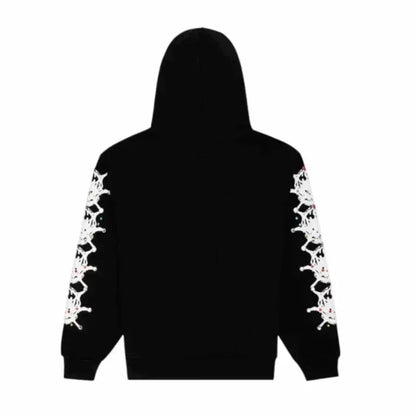 Sp5der Stone Hoodie Black - Afewvibe