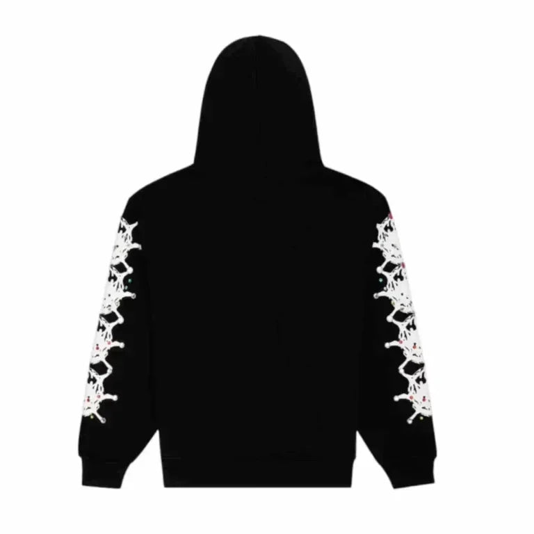 Sp5der Stone Hoodie Black - Afewvibe