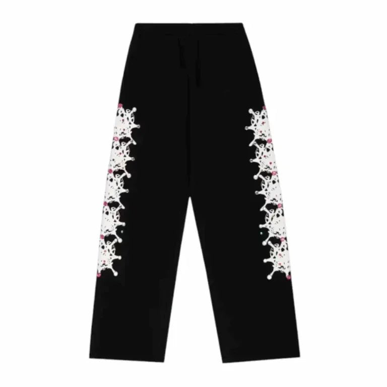 Sp5der Stone Sweatpant Black - Afewvibe