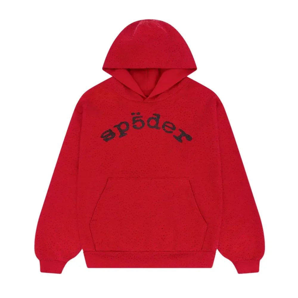 Sp5der VVS Hoodie Red - Afewvibe