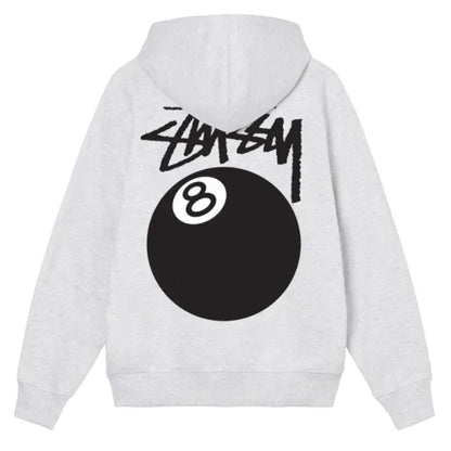 Stussy 8 Ball Zip Hooded Sweatshirt - Afewvibe