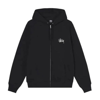 Stussy Basic Zip Hood Black - Afewvibe