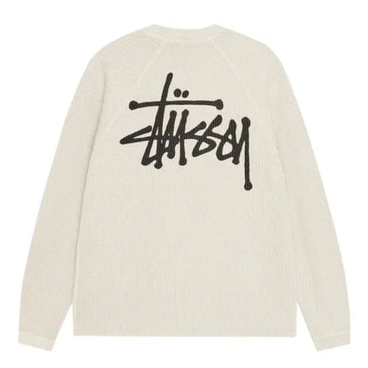 Stussy Raglan Thermal Long - Sleeve Crew Bone - Afewvibe