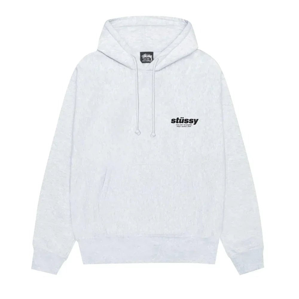 Stussy Rollers Hoodie Ash Heather - Afewvibe