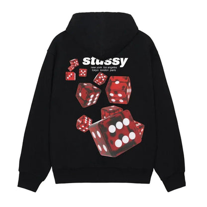 Stussy Rollers Hoodie Black - Afewvibe