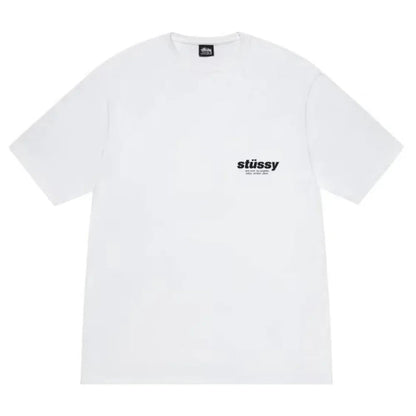 Stussy Rollers Tee White - Afewvibe