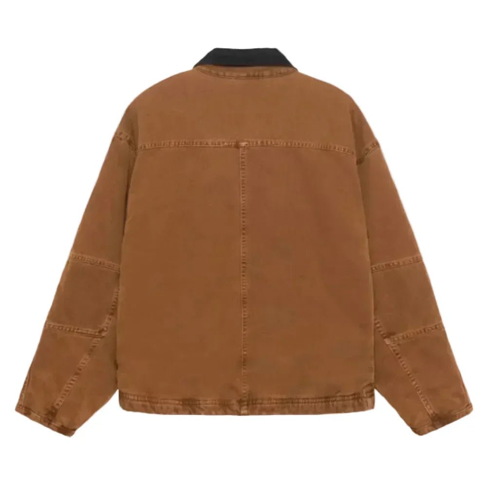 Stussy Washed Canvas Shop Jacket Bronze - Afewvibe
