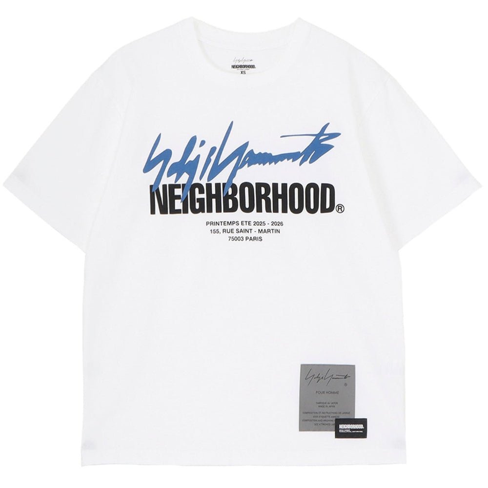 YOHJI YAMAMOTO White Neighborhood Edition SS - 2 T-shirt - Afewvibe